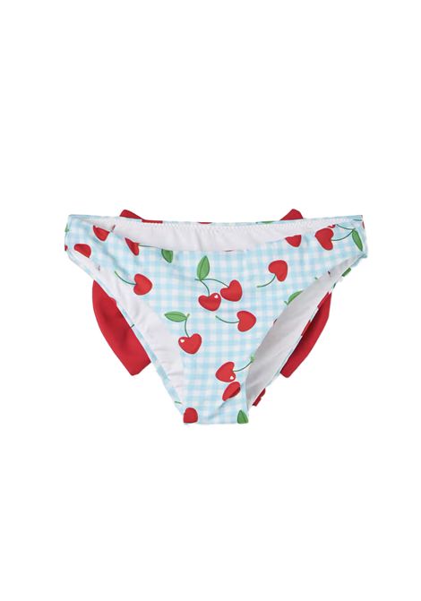 Costume bambina Madame MC2 Saint Barth 01258H Azzurro slip mare cherry love fiocco rosso poliammide MC2 SAINT BARTH | Costumi | MADAME01258H31